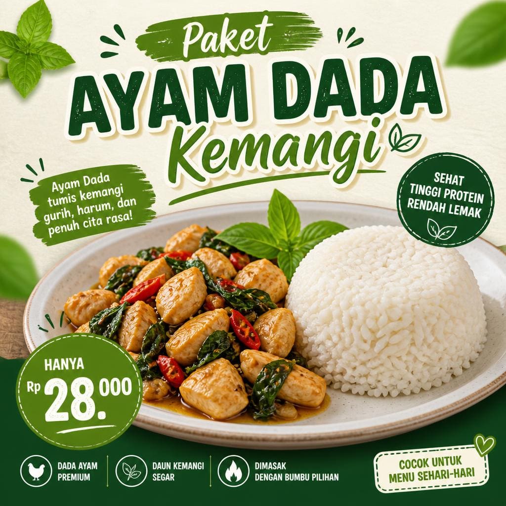 Paket Ayam Dada Kemangi